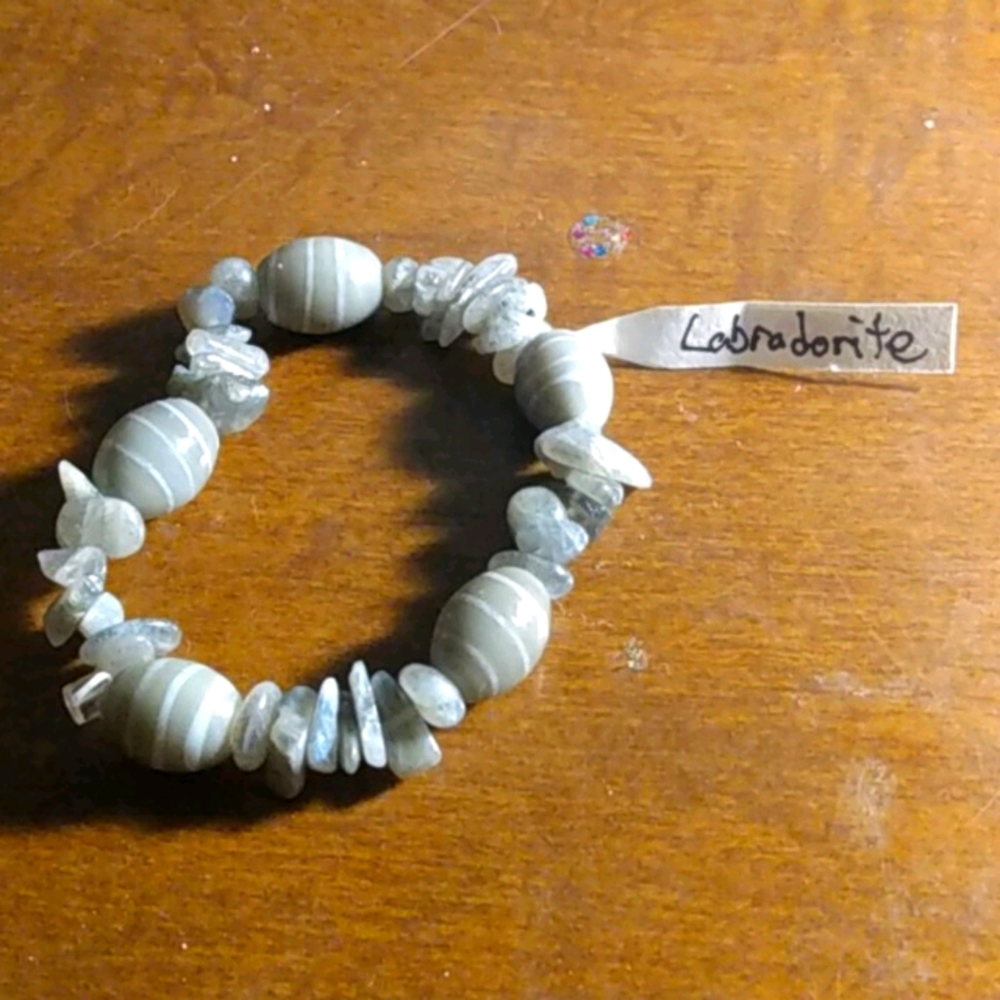 Genuine Gemstone stretch bracelet